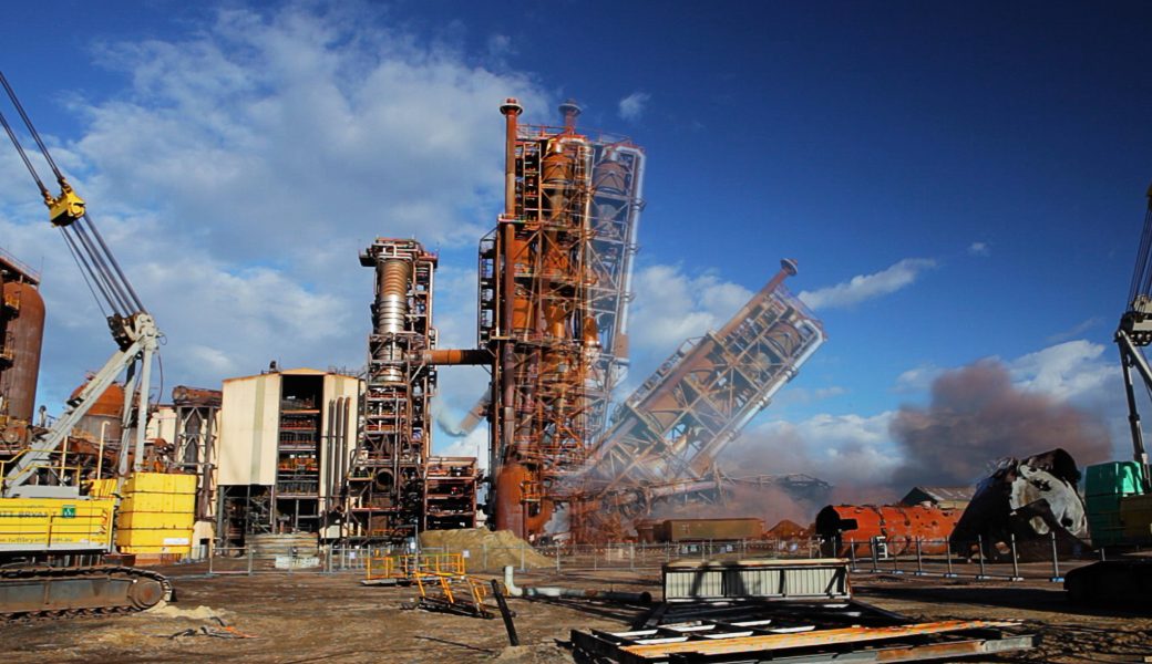 Hismelt Kwinana being demolished