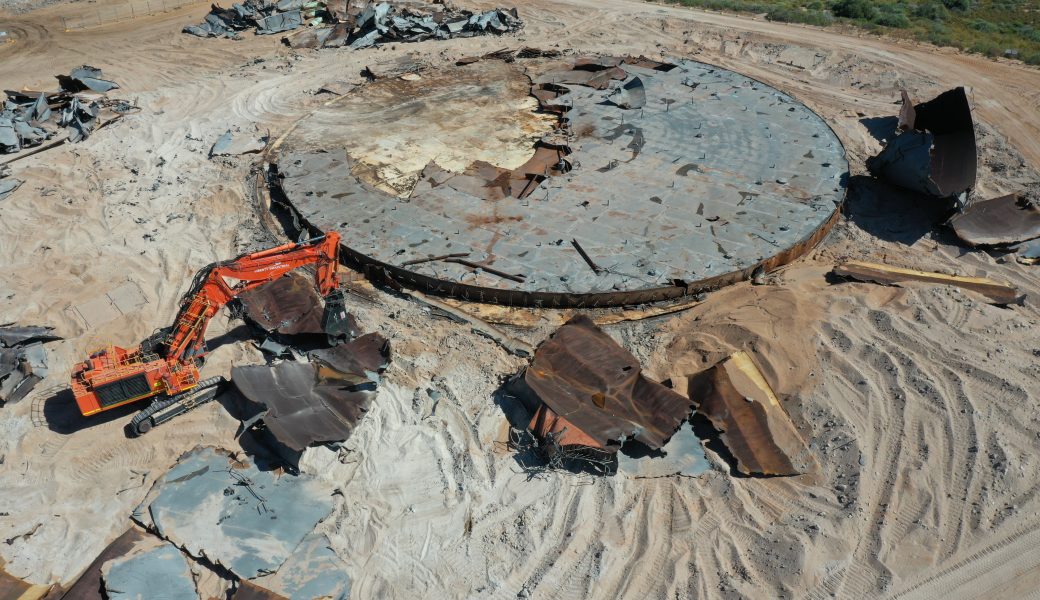 Thevenard Island demolition site