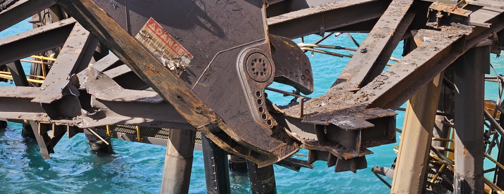 Liberty Industrial Decommissions Cyclone Damaged Wharf Using Sub Sea Technology